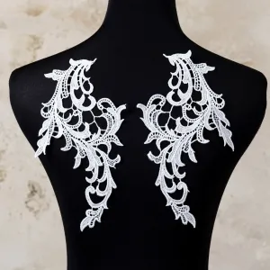 off white lace appliques for sewing and dessmaking