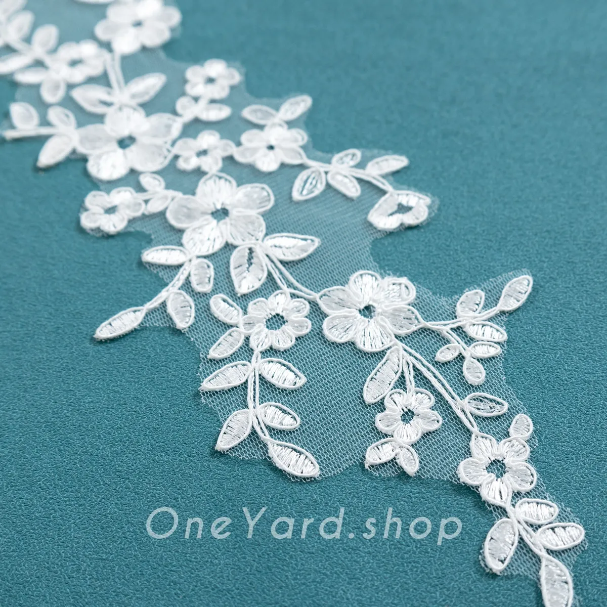 floral lace applique