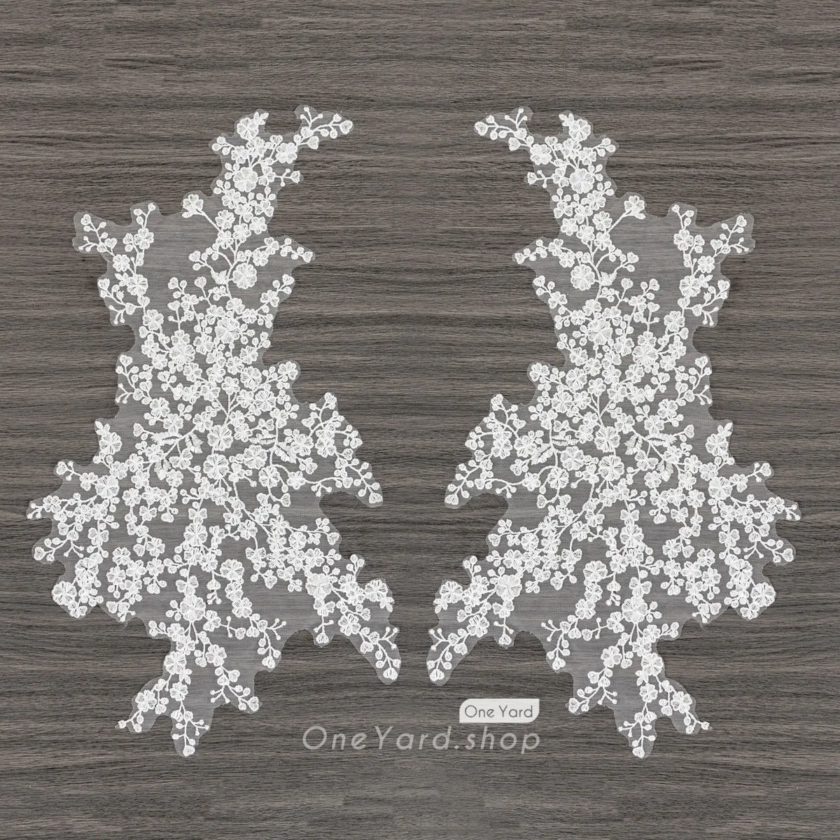 embroidery plum blossom lace applique