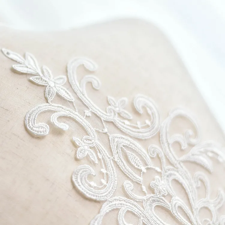 ivory lace applique for diy
