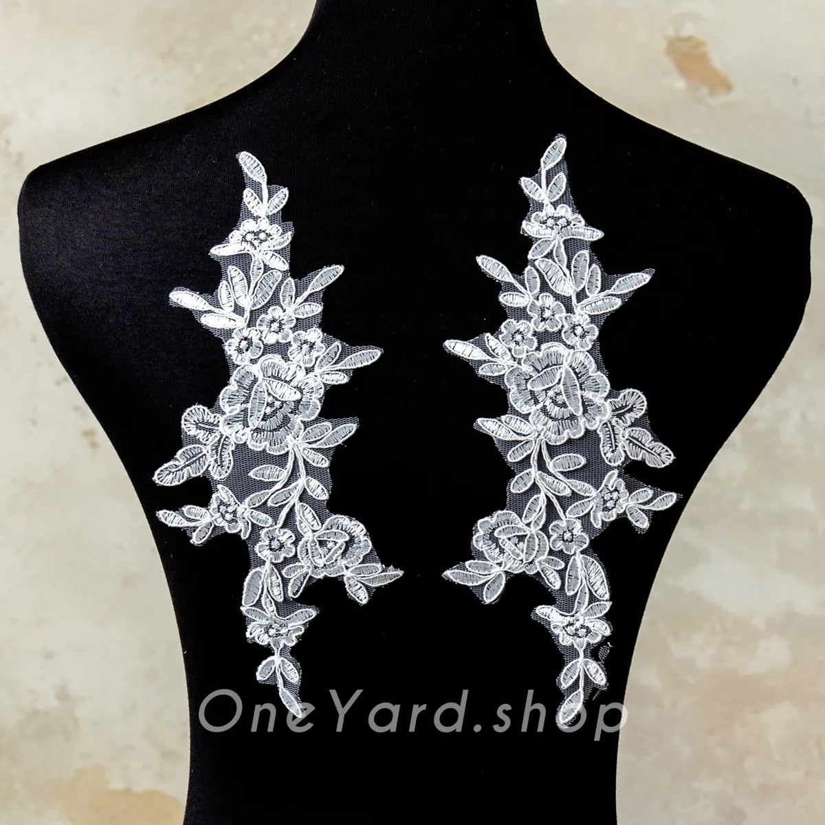 floral lace appliques