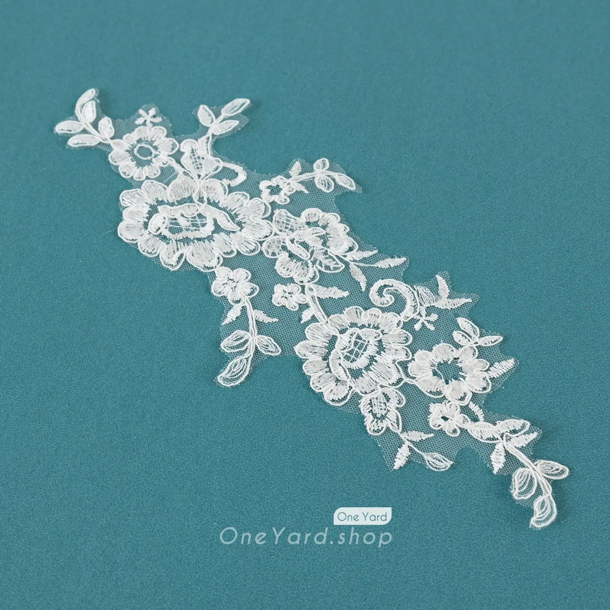 cheap ivory bridal lace applique