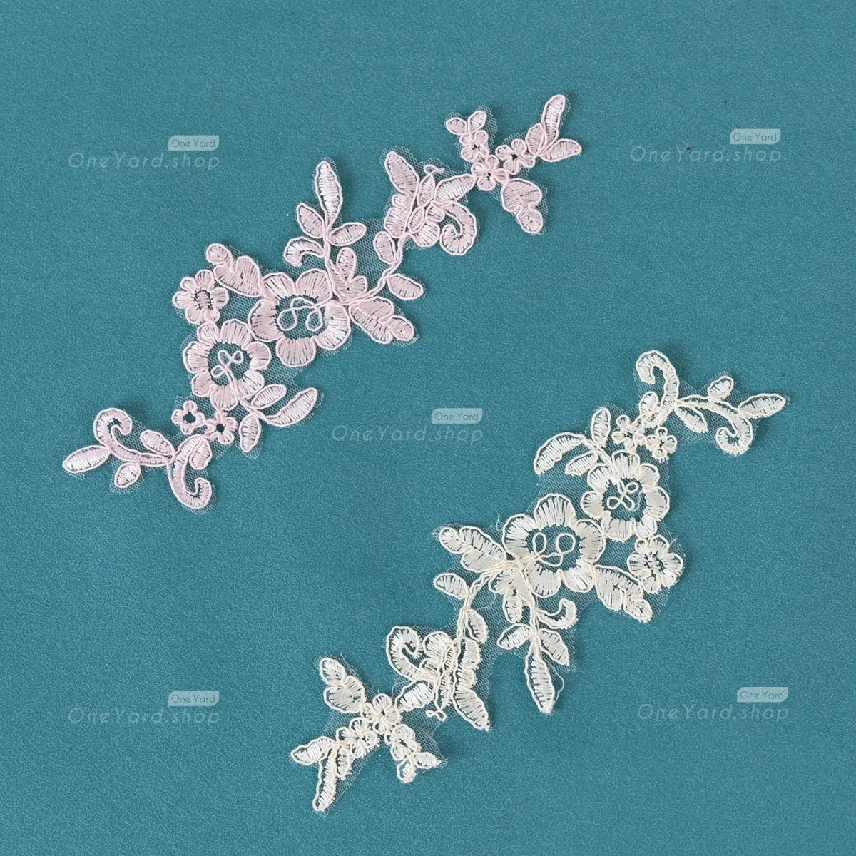 floral lace applique for decoration