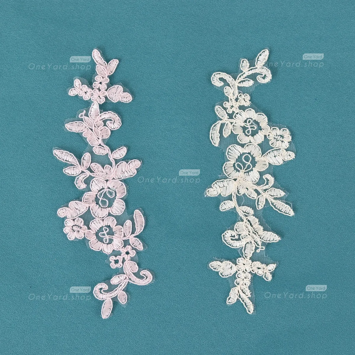 floral lace applique for prom dress