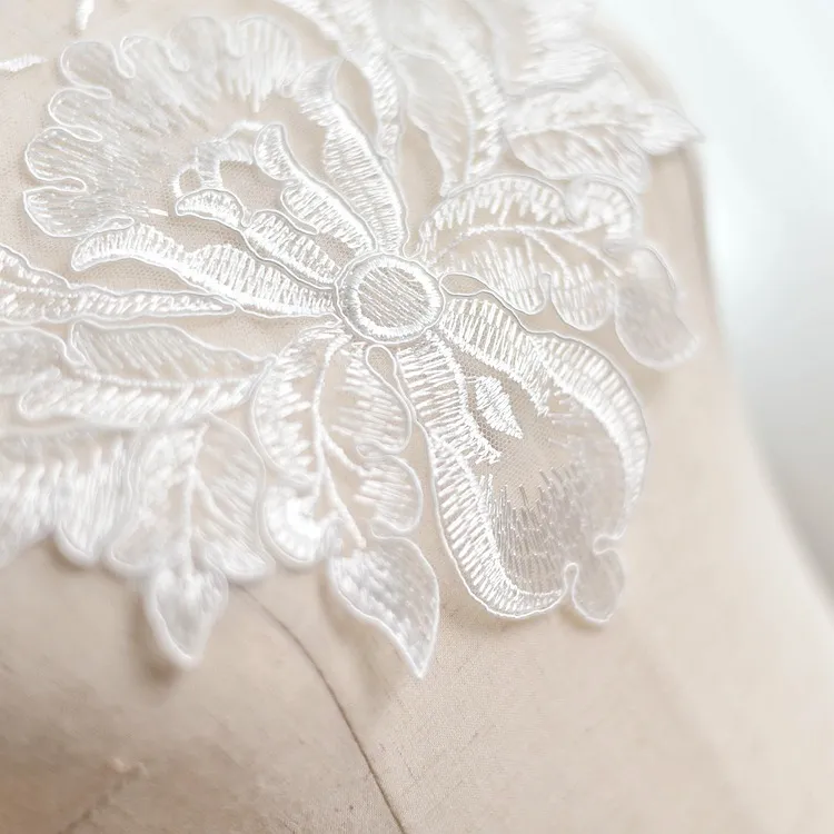 leaf flower pattern lace applique for sewing leaf flower pattern lace applique for sewing