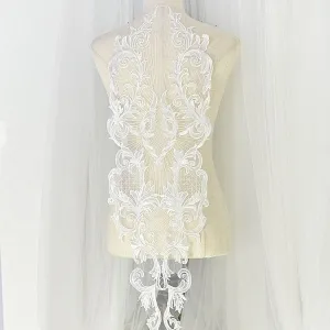 super large abstract embroidery full body lace applique