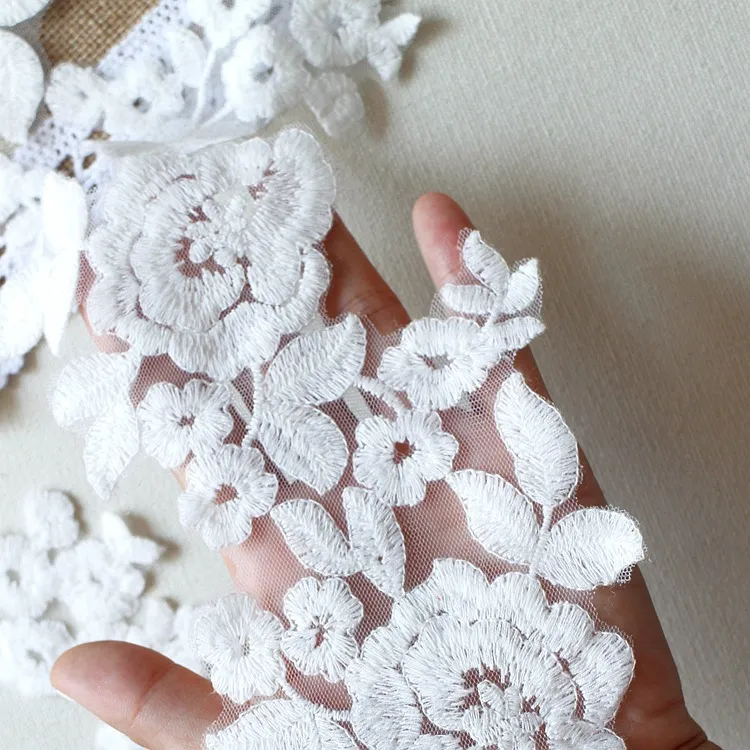 cotton embroidery flower lace patch