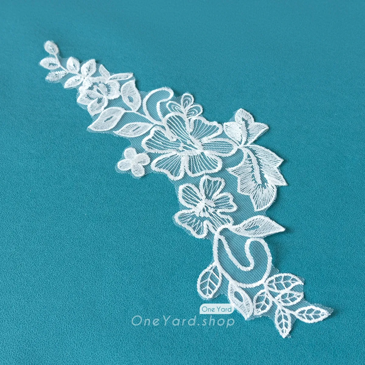 flower leaf pattern embroidery lace patch