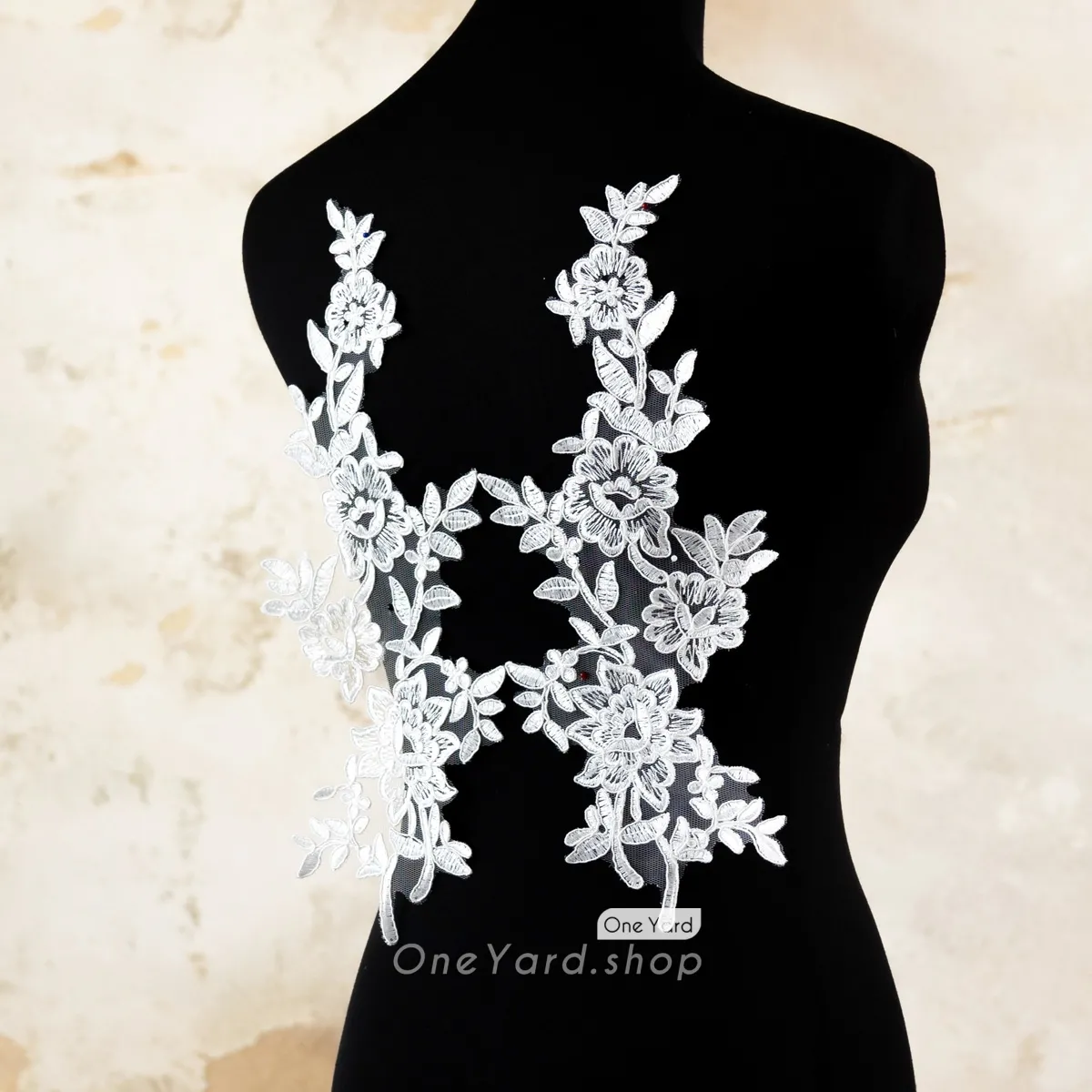 wedding embroidery floral lace appliques