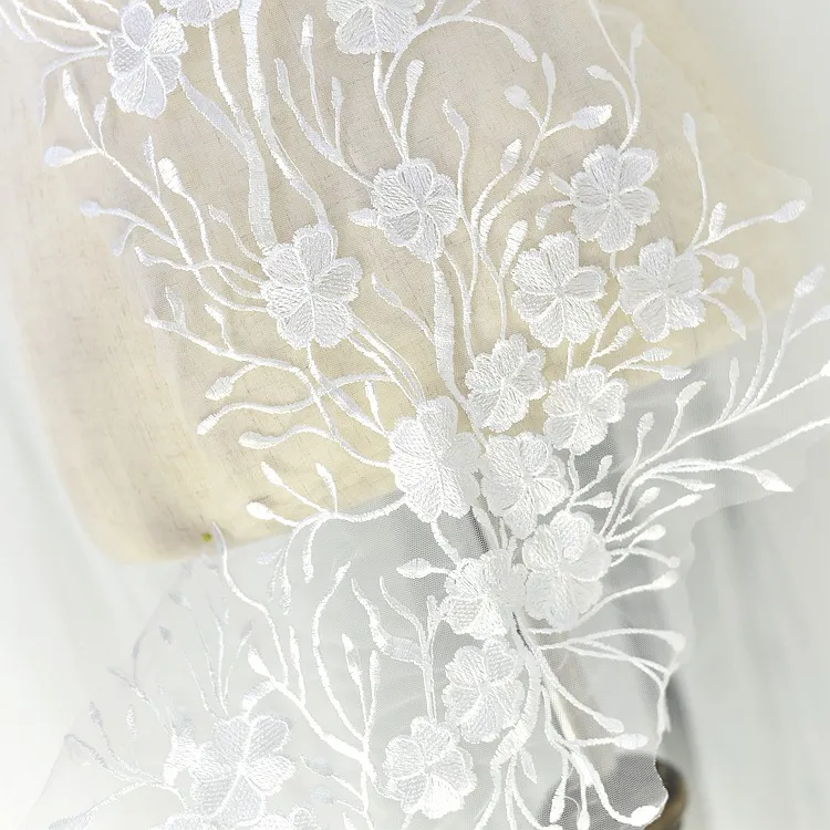 floral lace applique for wedding dress