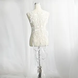 oversized embroidery lace applique fashion decoration