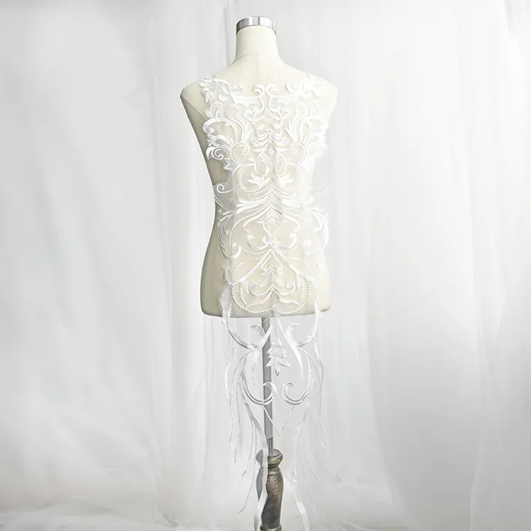 oversized embroidery lace applique fashion decoration