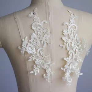 5 colors floral lace patches for diy headbands sashes