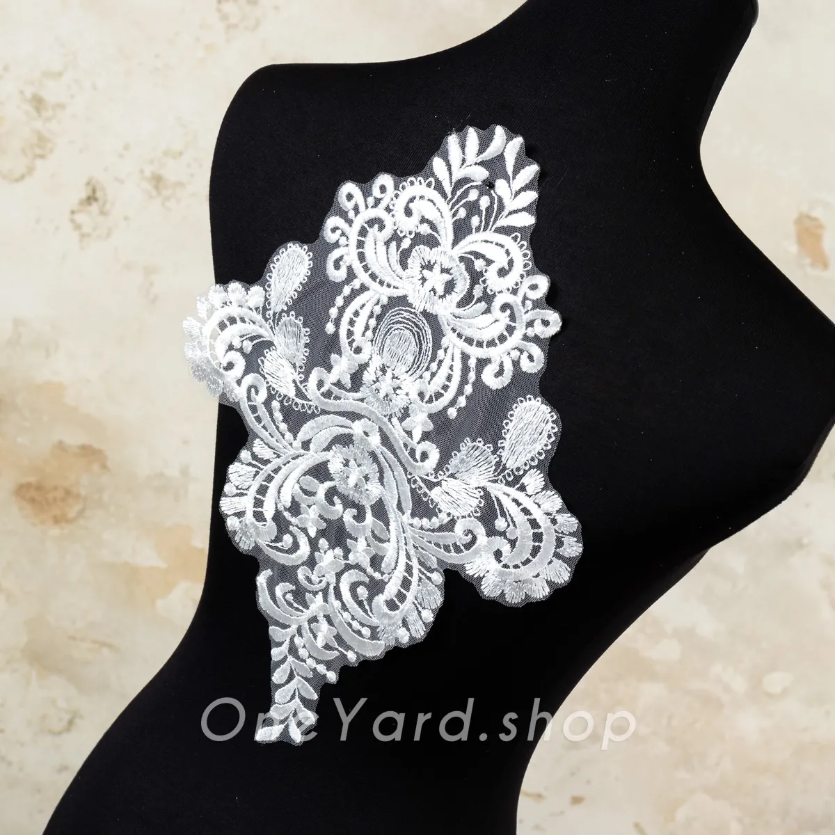 classic baroque embroidery lace applique
