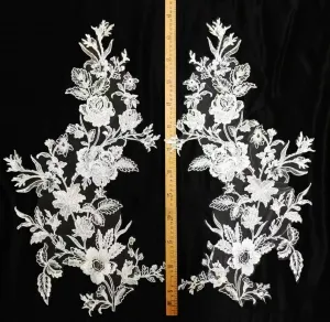 classic flower pattern alencon wedding lace appliques