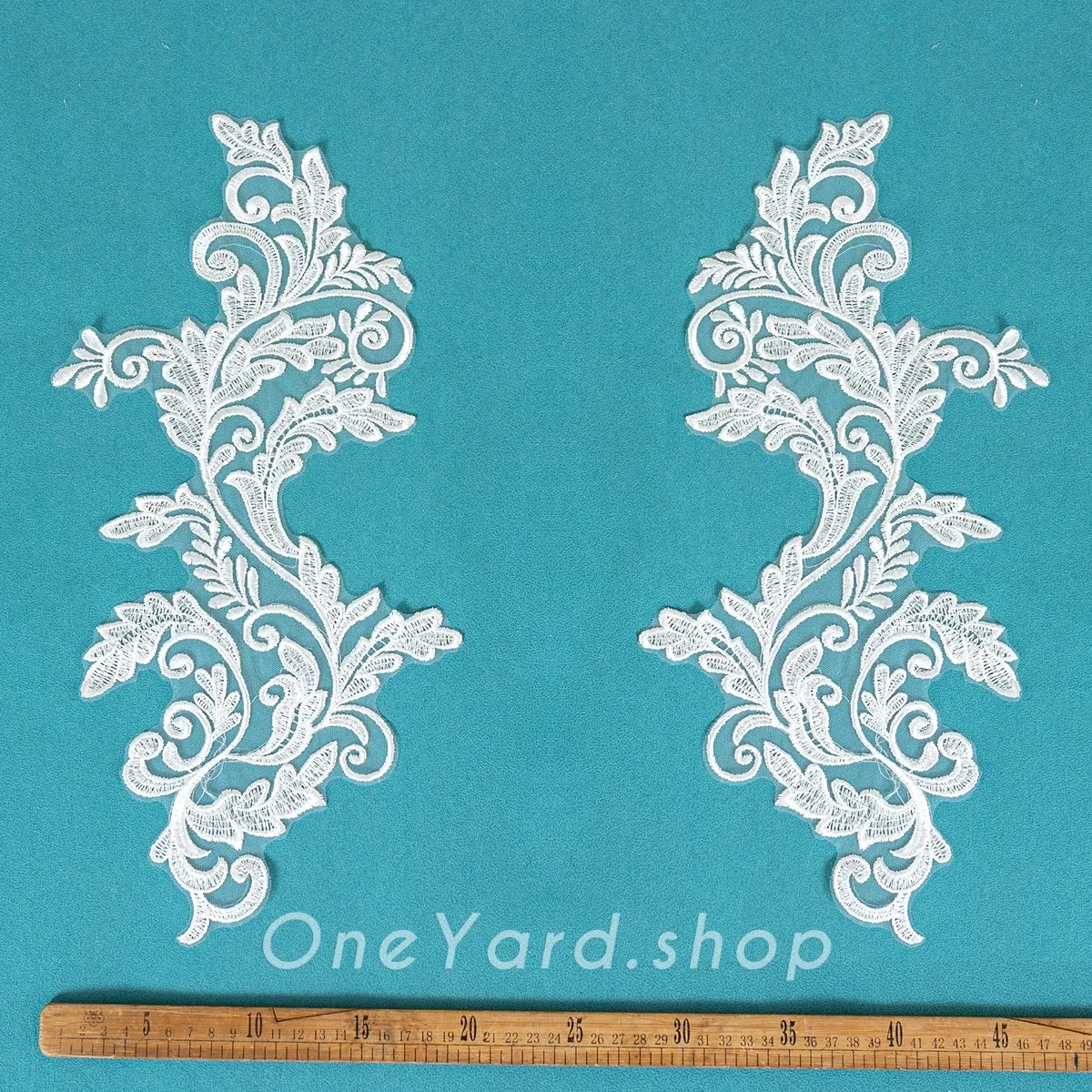 modern swirl botanical design mirrored motifs