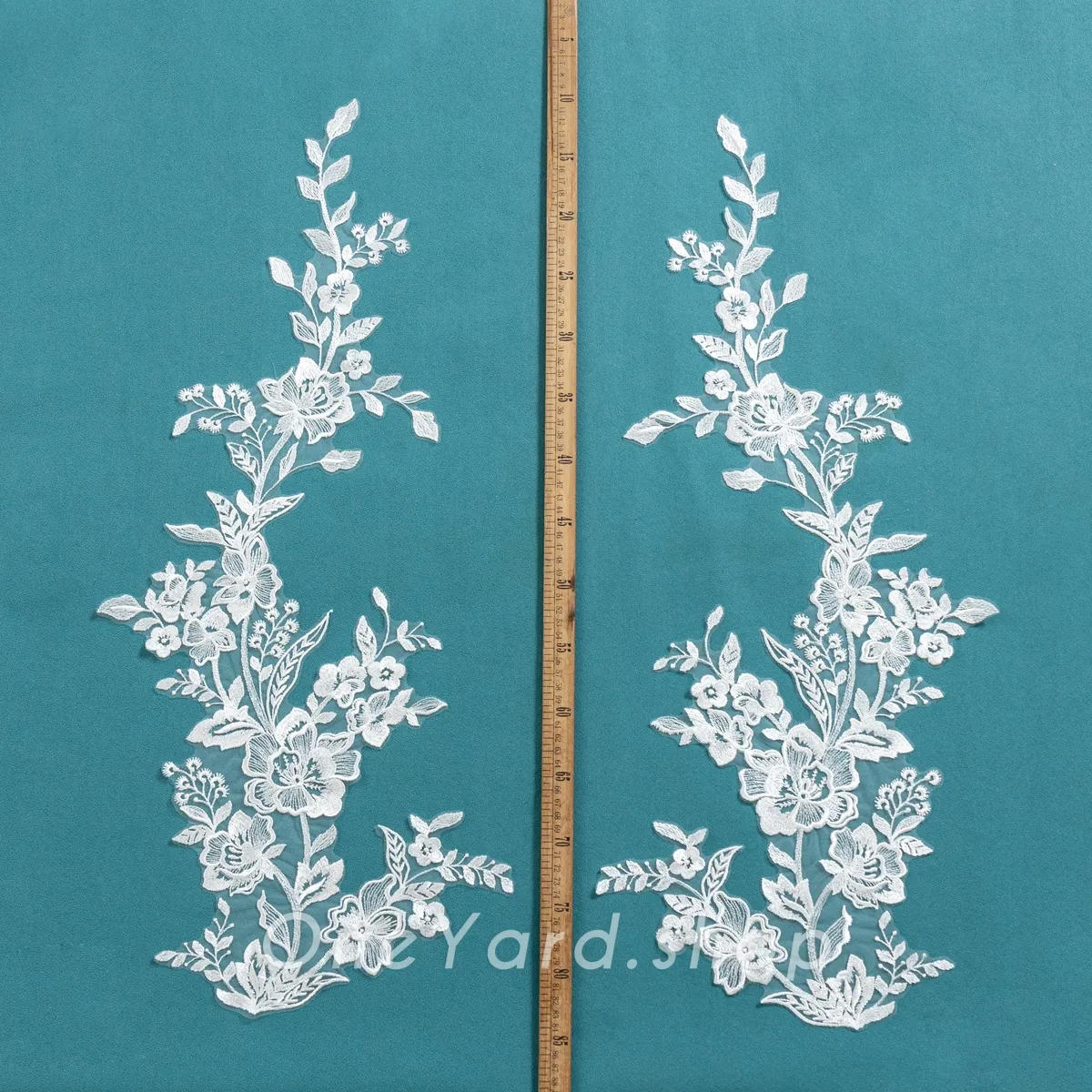 new design sequinned floral lace appliques