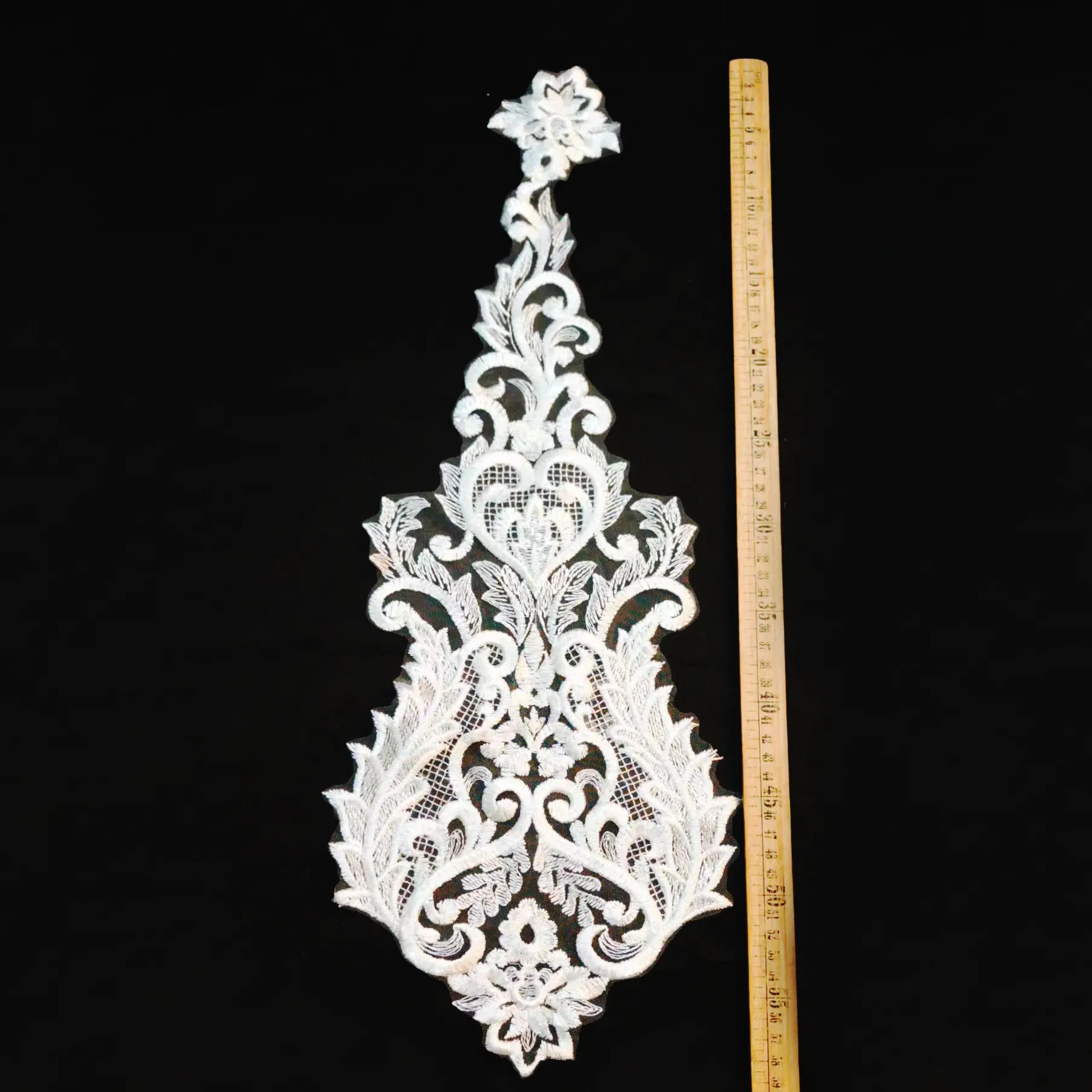 unique abstract lace applique for clothing accessories