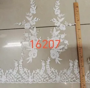 elegant floral lace appique trim set for bridal decor