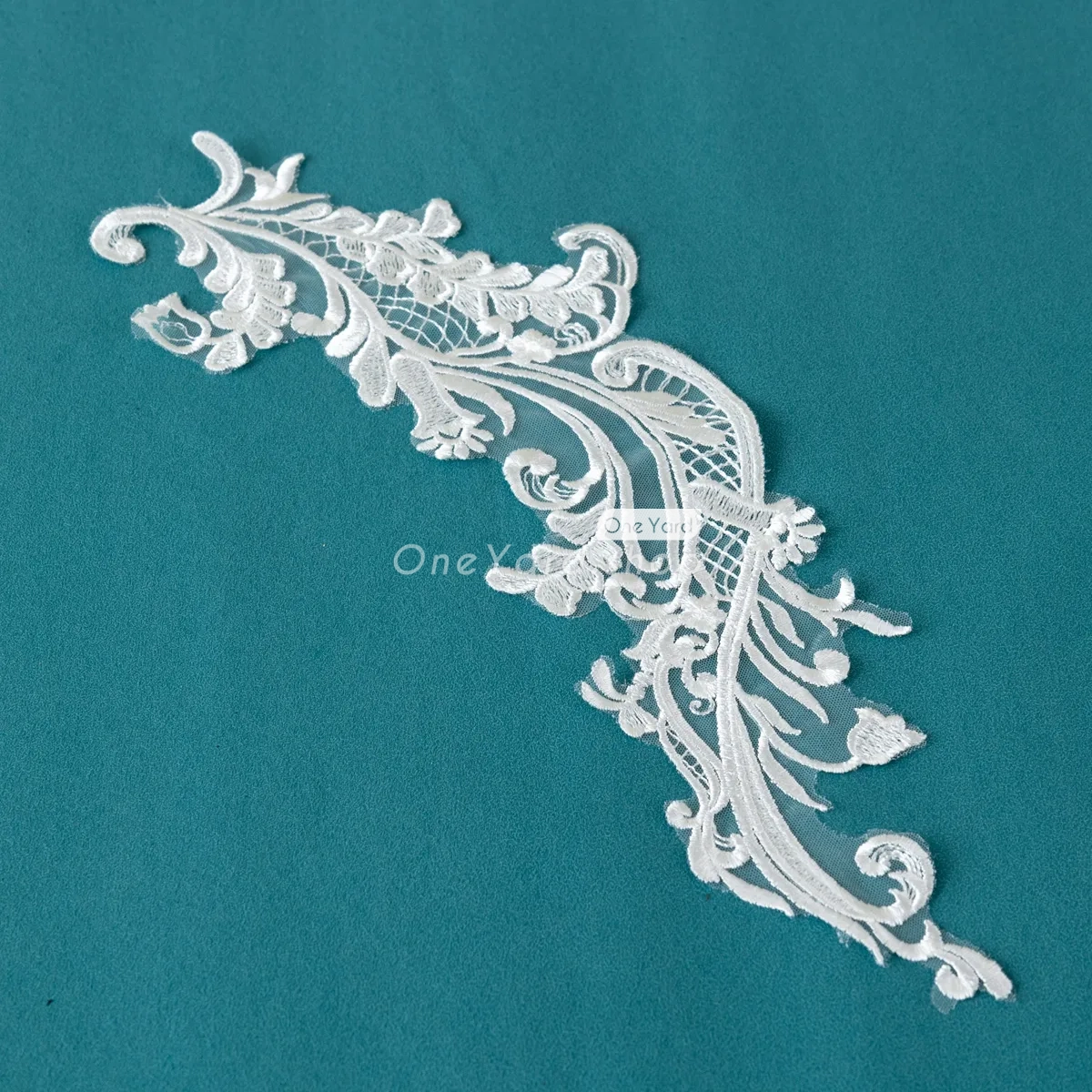floral design lace applique
