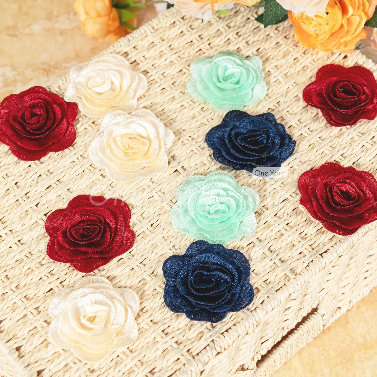 small 3D rose flowers DIY accessory