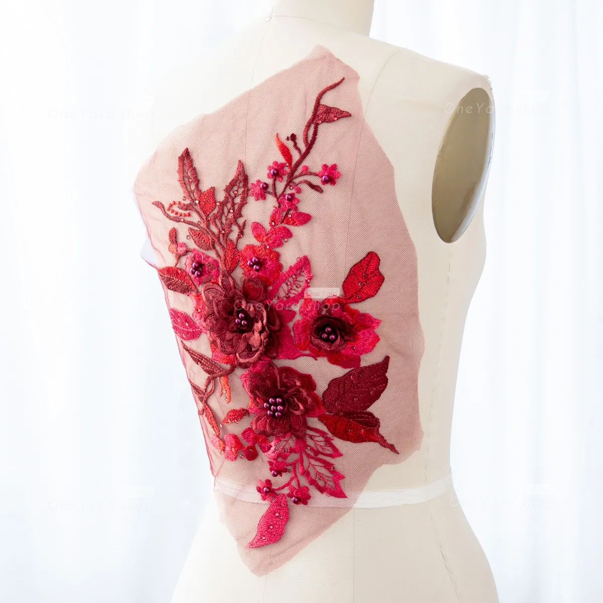 floral wine applique for home decor items