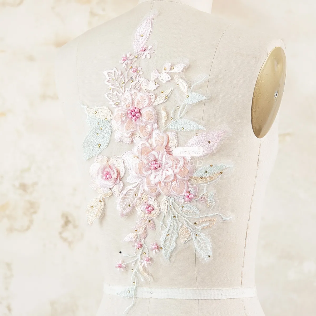 【Eaphi】 flower lace balloon onepiece FLOWER LACE BALLOON ONE PIECE