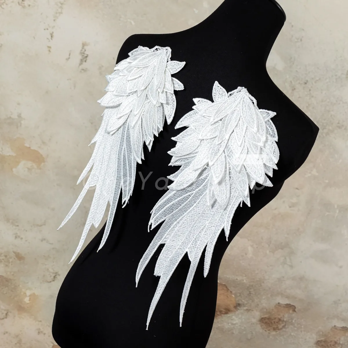 layered 3D wing appliques