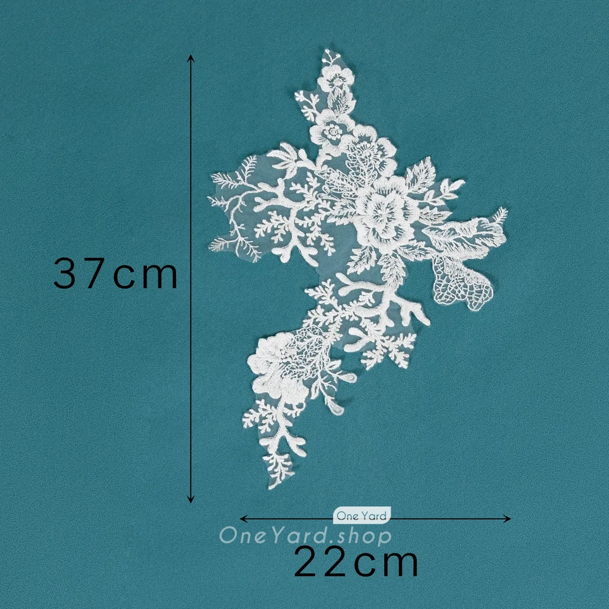unique floral cotton lace motif