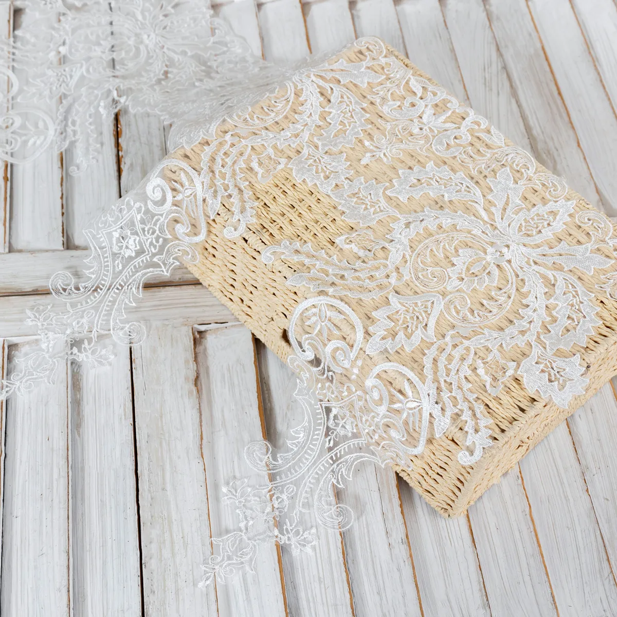 stunning off white floral and abstract bridal lace trim