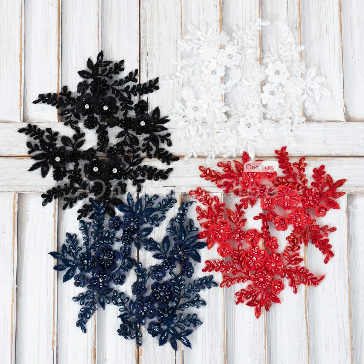 beaded floral lace appliques for formal dresses