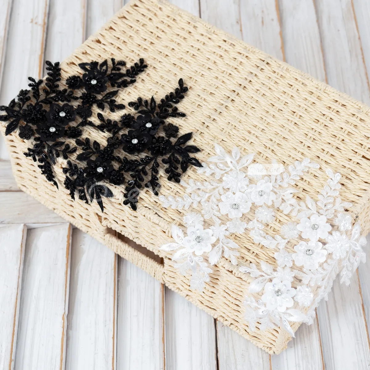 exquisite beaded floral lace appliques