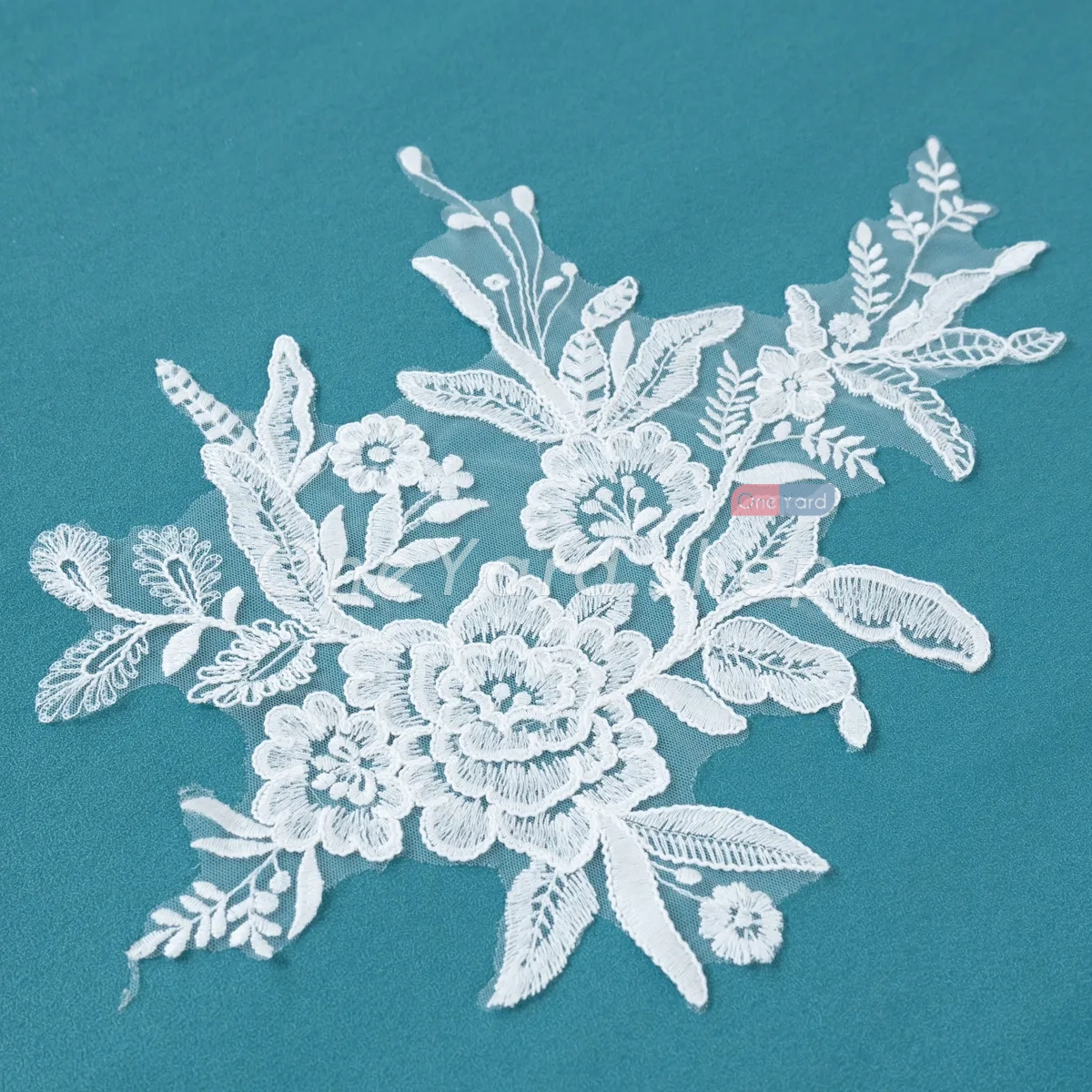 vintage flower pattern wedding lace applique