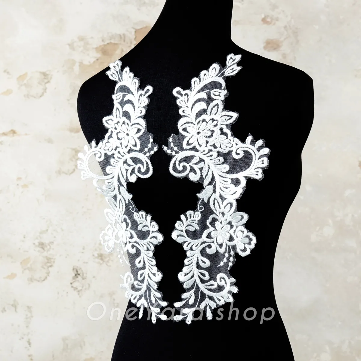 floral pattern embroidery lace appliques