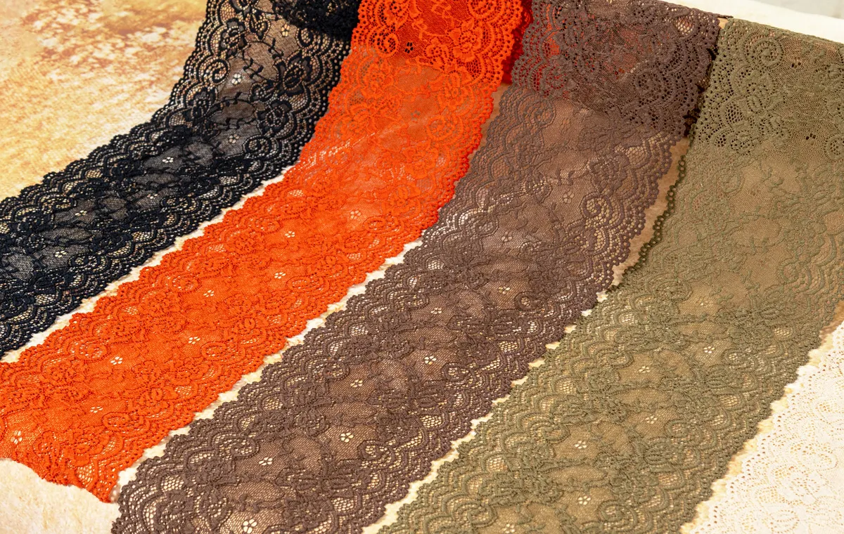 15cm scalloped stretch lace trims