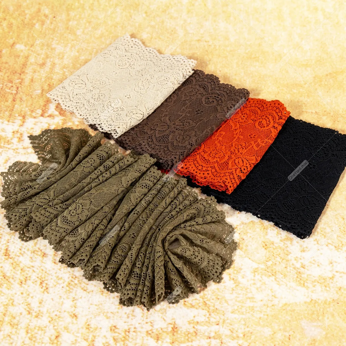 15cm wide spandex lace trim