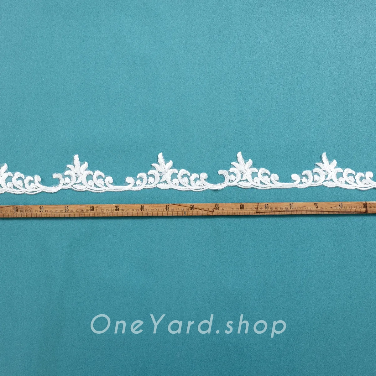 dainty embroidered lace border