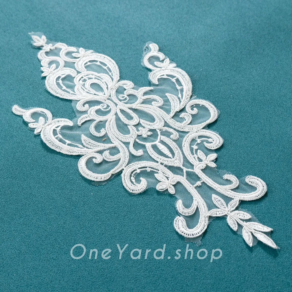 symmetrical corded lace applique symmetrical corded lace applique