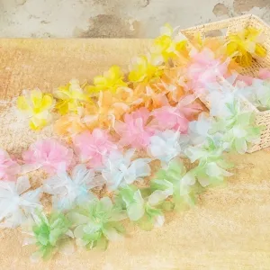 fairytale ombre 3d organza ethereal flower trim