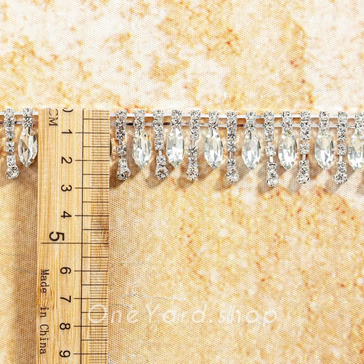 3mm width crystal rhinestone fringe trim 3mm width crystal rhinestone fringe trim