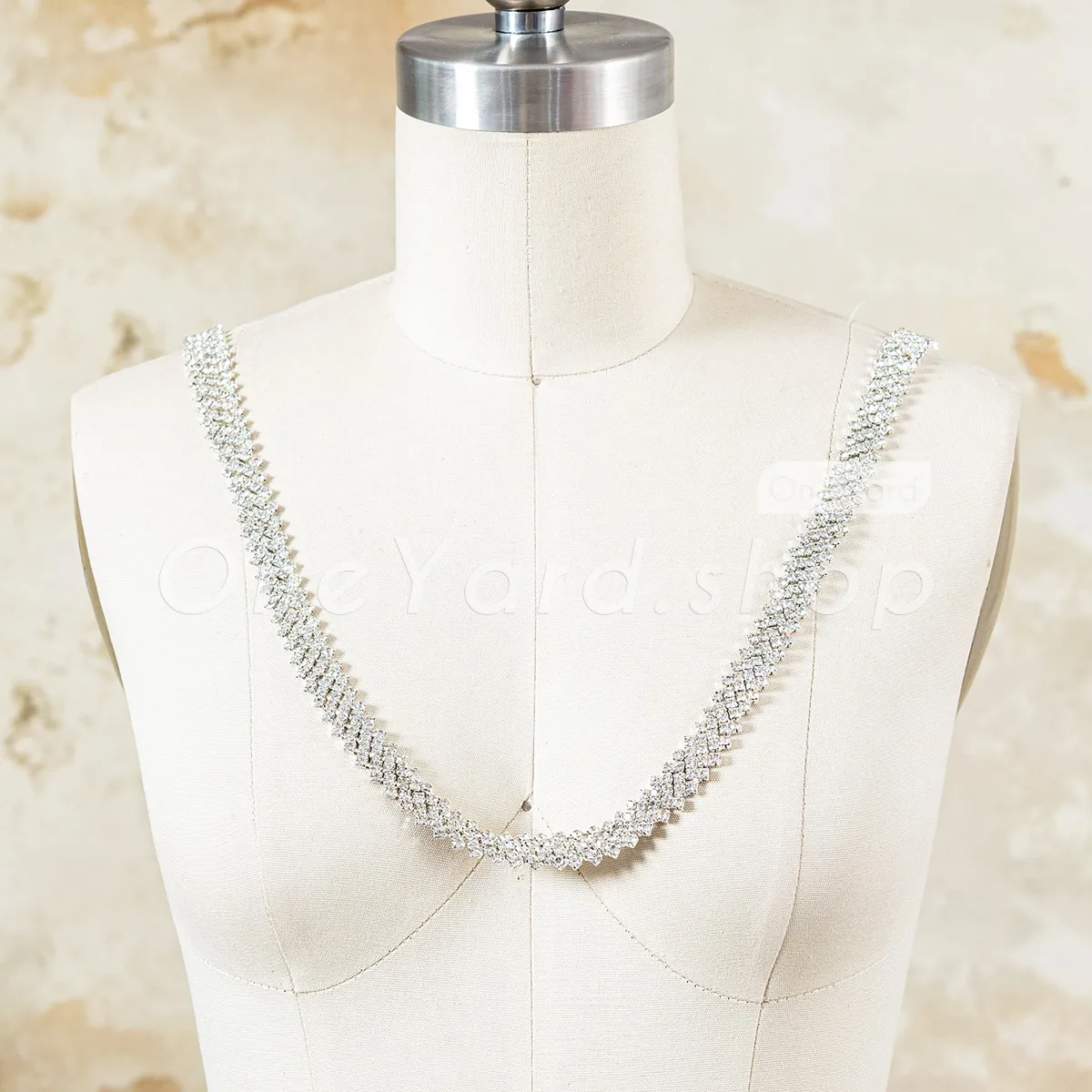 dazzling crystal rhinestone banding trim by the yard