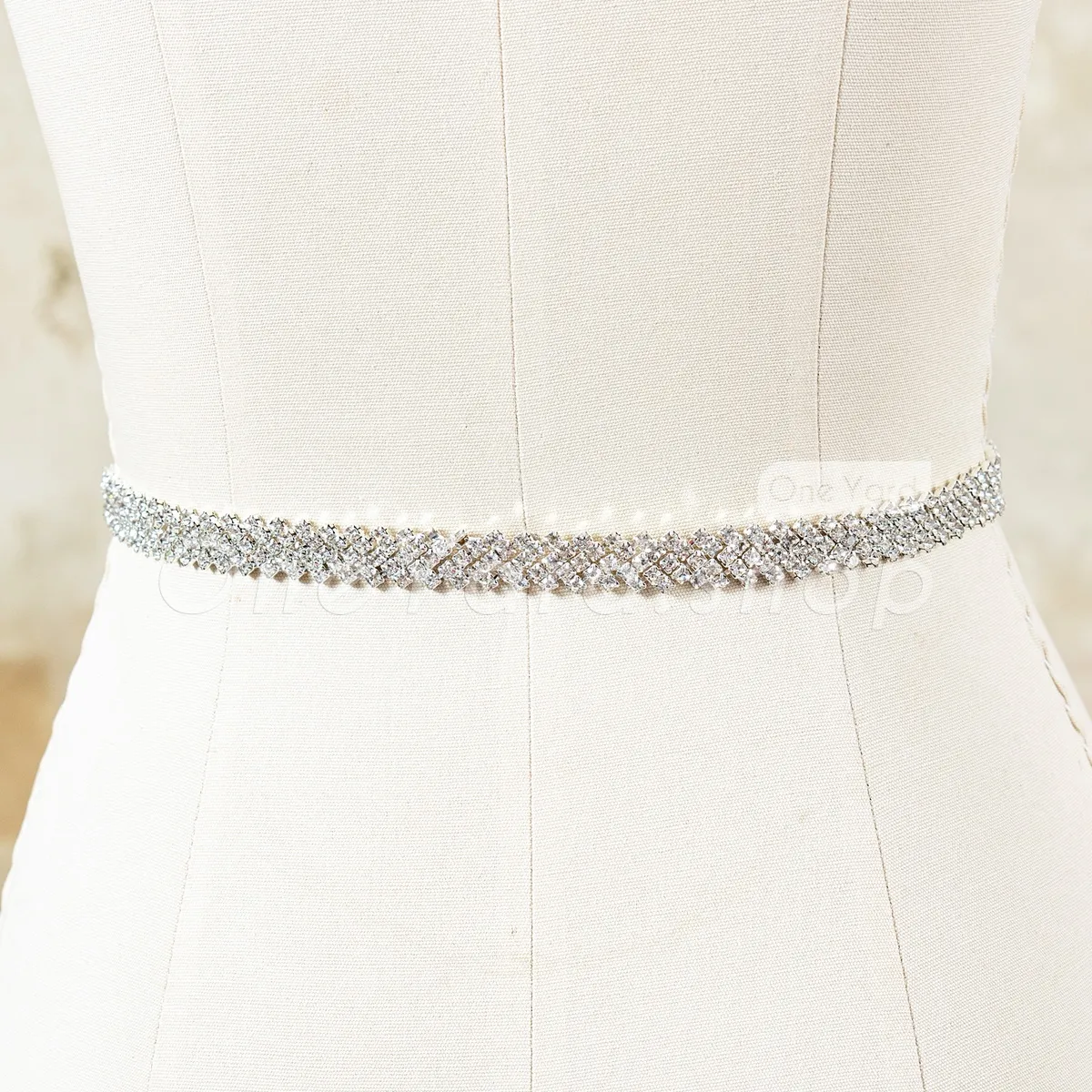 dazzling crystal rhinestone banding trim