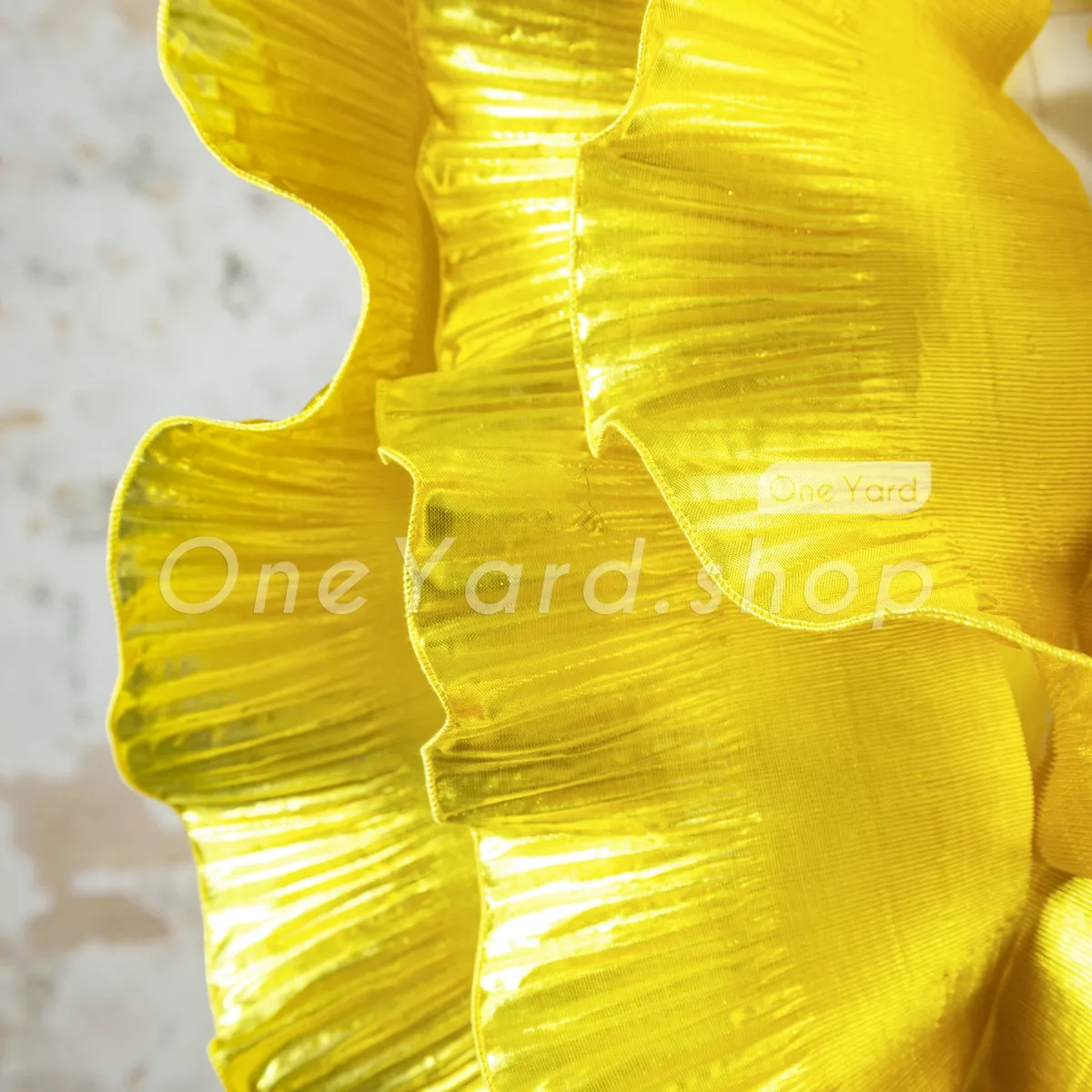 metallic gold pleated trim for striking 3D floral motifs metallic gold pleated trim for striking 3D floral motifs