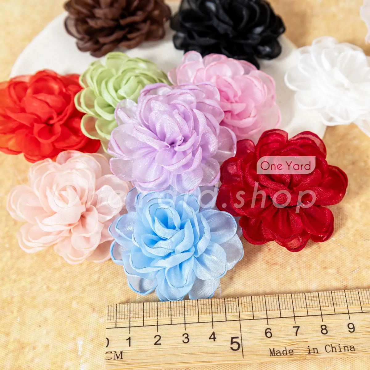 3d organza fabric flowers for creating custom bridal sashes 3d organza fabric flowers for creating custom bridal sashes