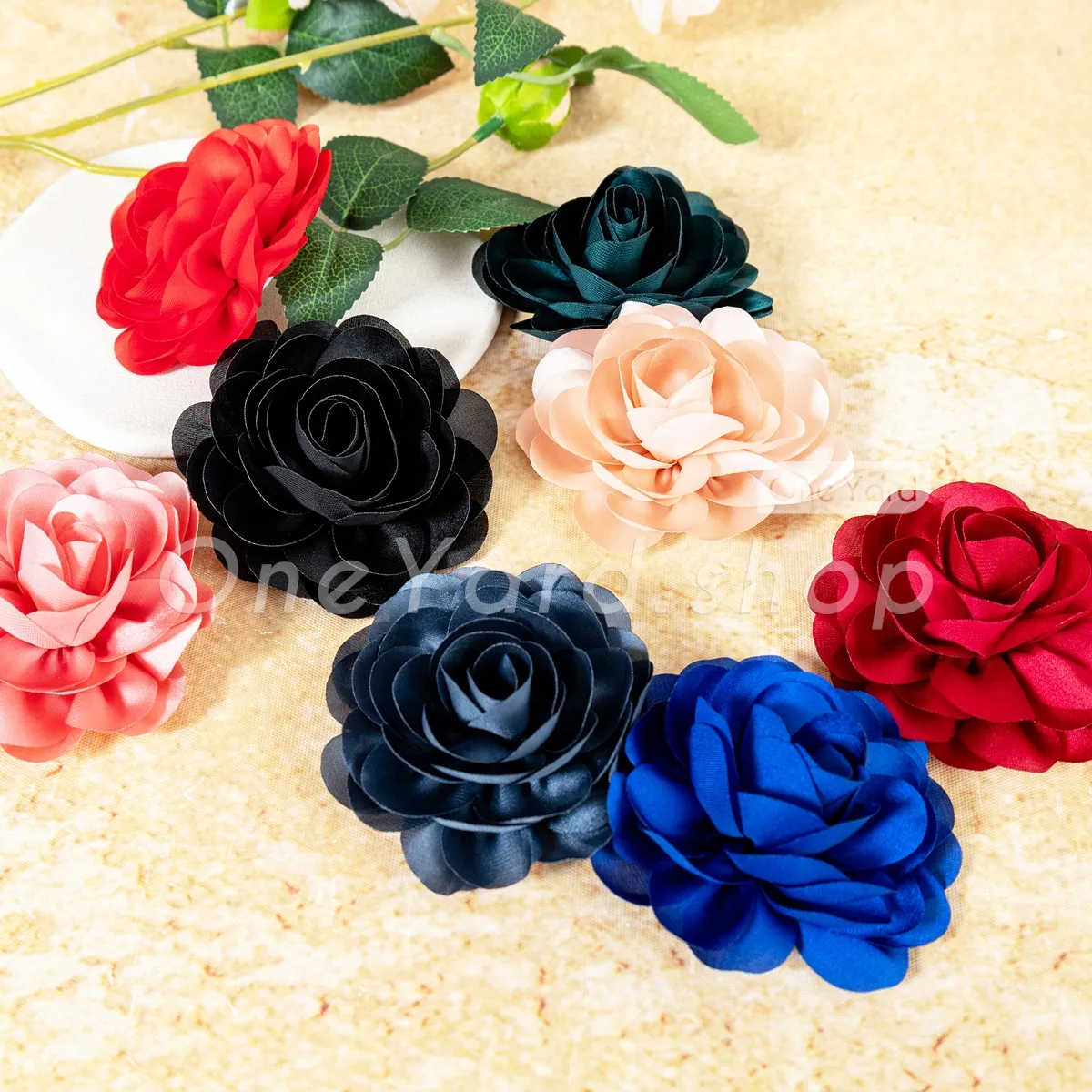 3d satin like fabric roses lightweight flower appliques 3d satin like fabric roses lightweight flower appliques