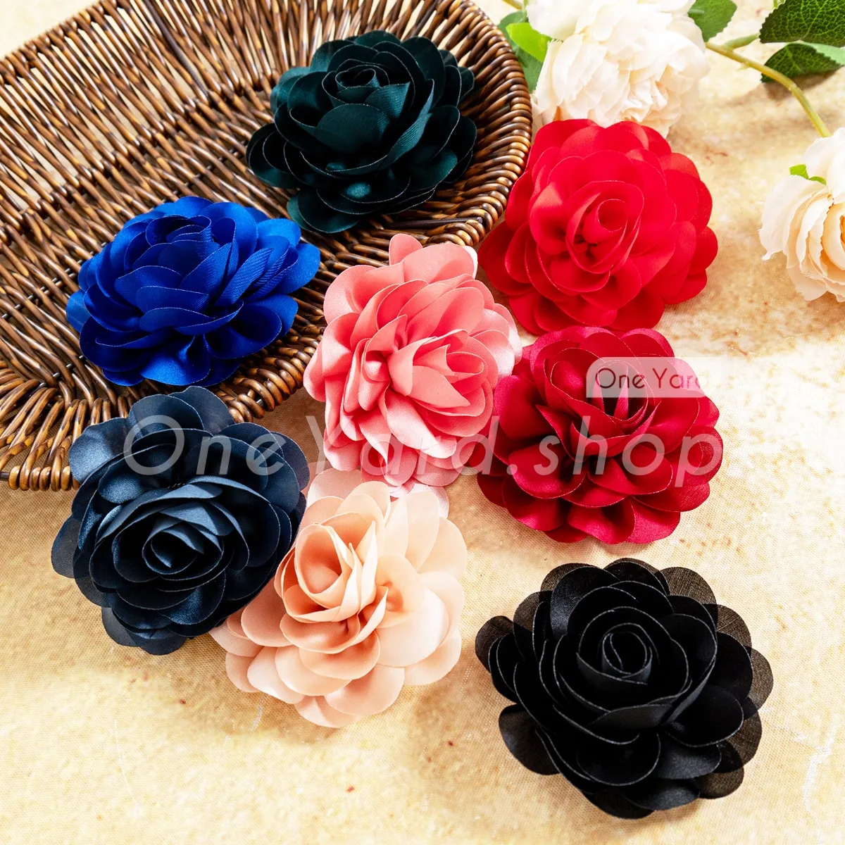 3d satin like fabric roses 3d satin like fabric roses