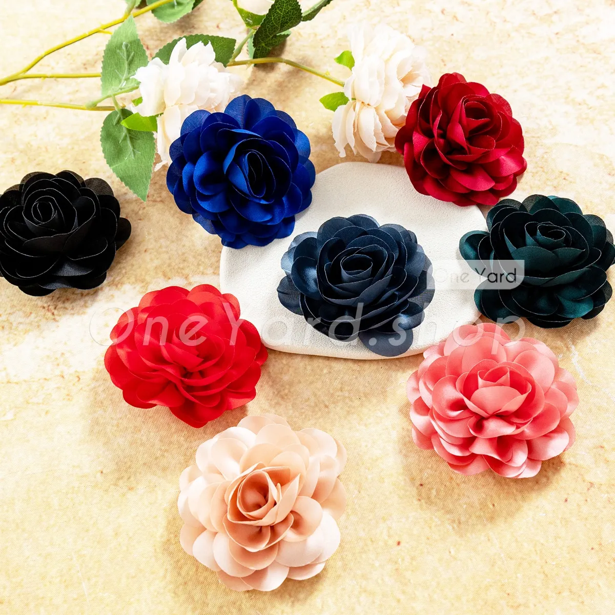 satin like roses flower appliques satin like roses flower appliques