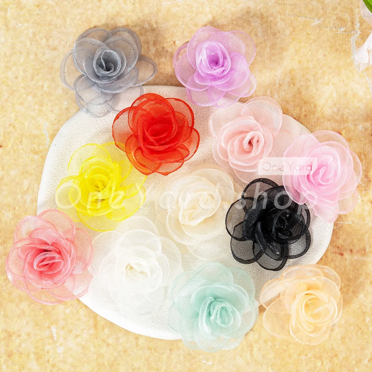 gossamer organza blooming rosettes gossamer organza blooming rosettes