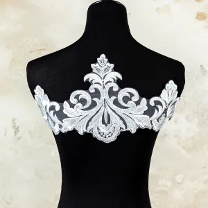 baroque style sequinned lace trim 20cm x 14 yards