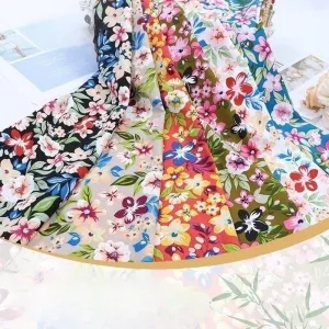 fashion azalea floral printed polyester chiffon fabric